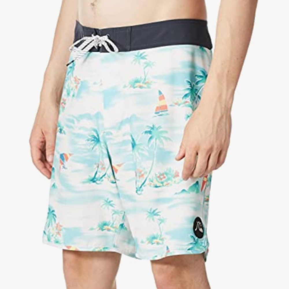 Quiksilver 19" Board Short Swim Trunk - Fjord Blue (32)